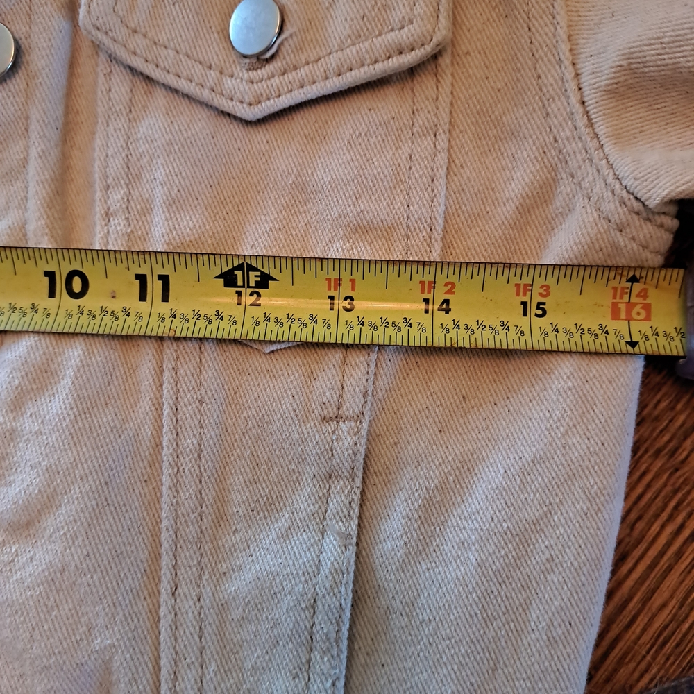 PrettyLittleThing Light Tan Jean Jacket - Picture 4 of 5